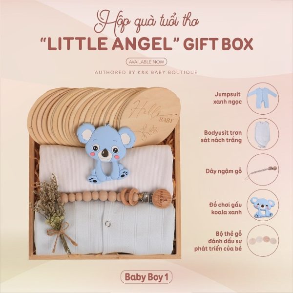 quà đầy tháng little angel - baby boy 1