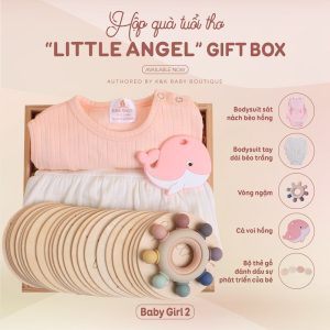 quà đầy tháng little angel - baby girl 2
